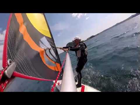 video preview image: Lago Castreccioni - Lago Bolsena - Test windsurf Ellesse mod. Capri 1982